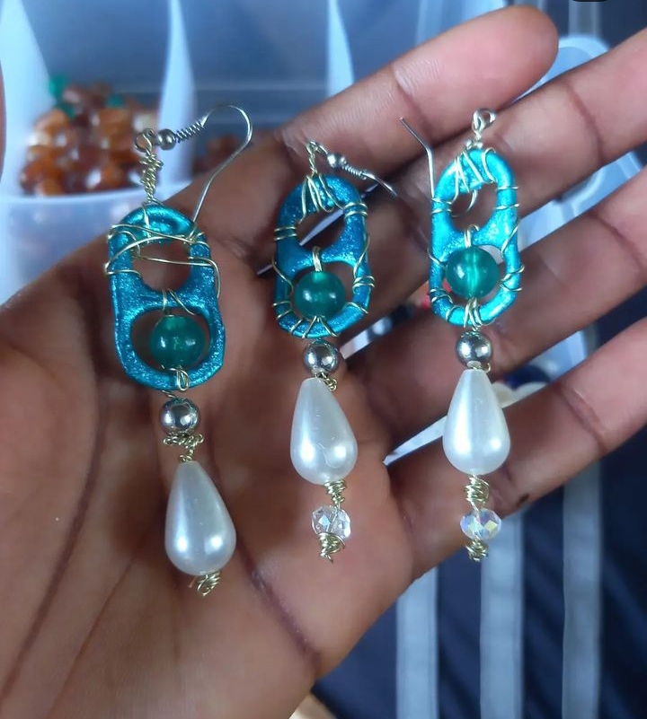 metal earrings